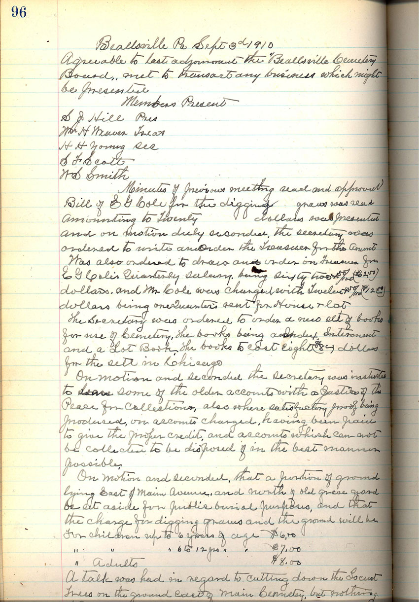 minute book